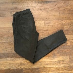 OLIVE GREEN skinny Scarlet Boulevard jeans Size 28